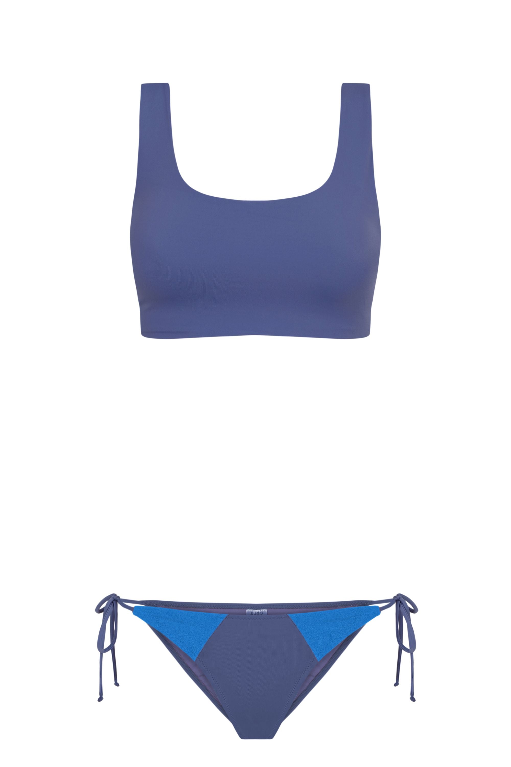 Positano Triangle Bottom Storm Azure Blue – SURO