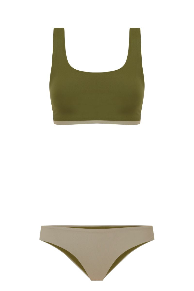 Boomerang Brief / Light Olive Green