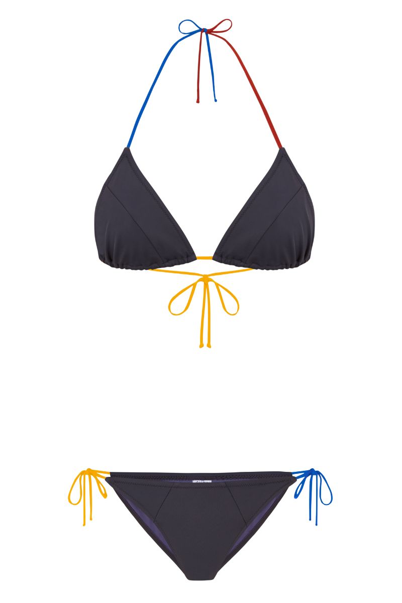 Triangle Bikini Top DIPOLE REGATTA, Petra Grey Multicolor | SURO