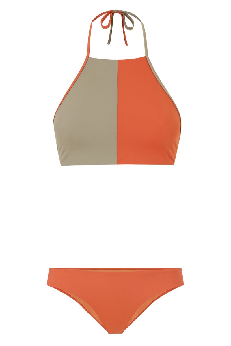 Low-Rise Bikini Bottom BOOMERANG, Papaya Orange | SURO