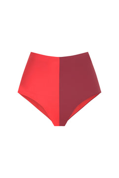 Domino Bikini Culotte / Coral & Rosewood